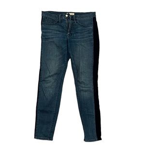 Madewell women’s jeans size 30 suede detail on the sides
